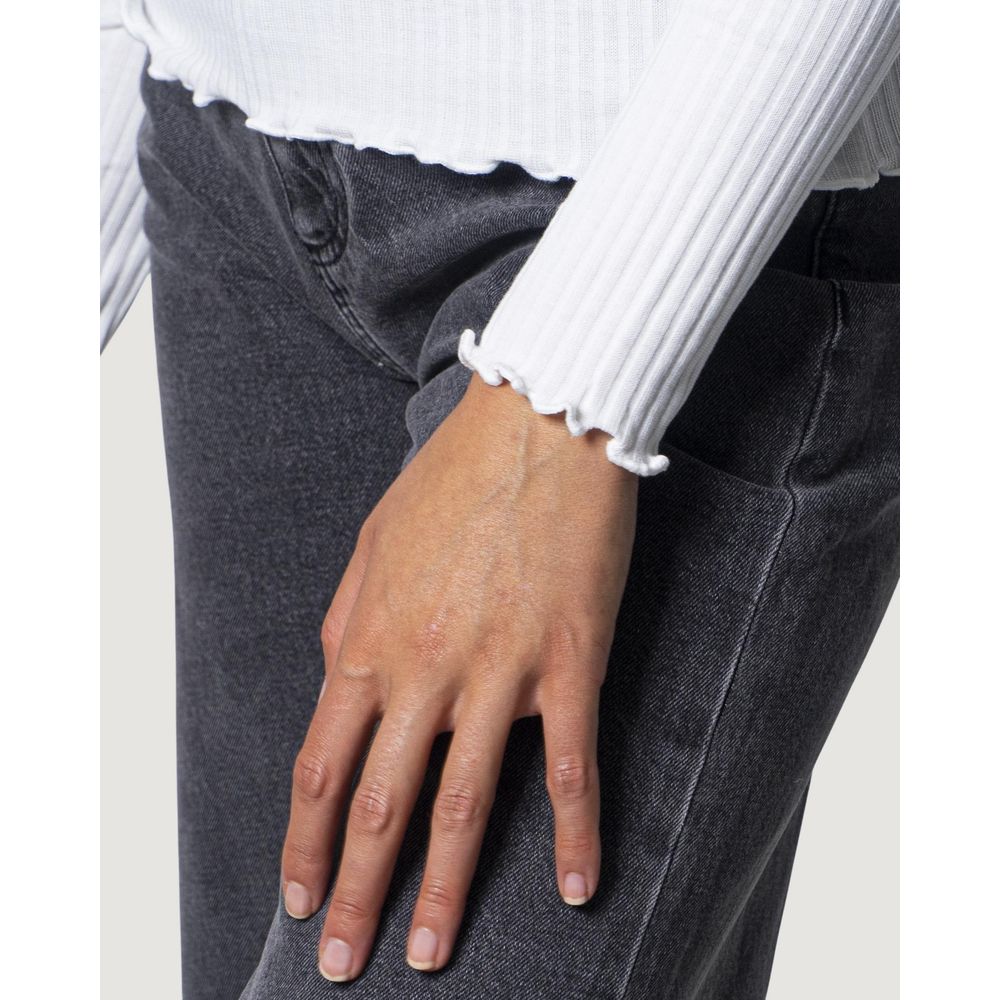 Only White Polyester Turtleneck | Regal Royce