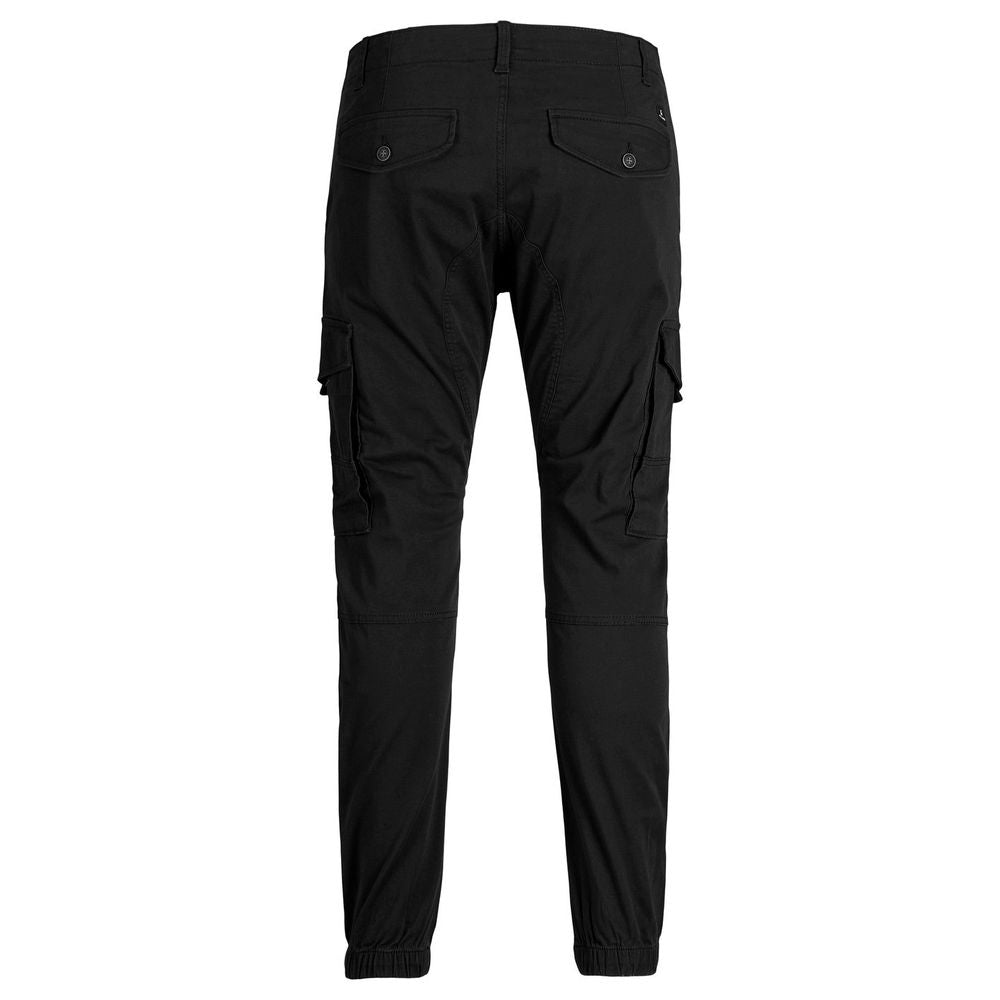 Jack Jones Black Cotton Skinny Pants | Regal Royce