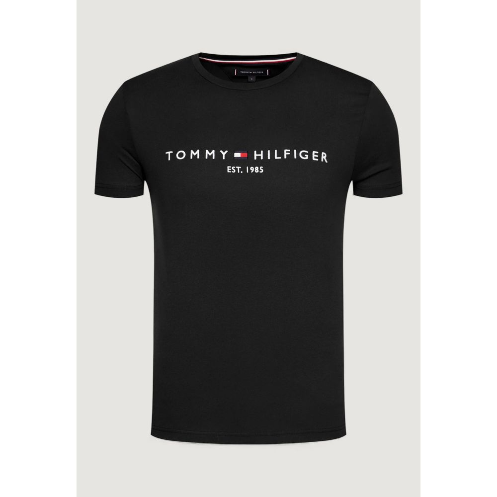 Tommy Hilfiger Black Cotton T-Shirt | Regal Royce
