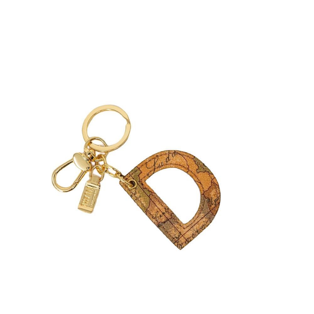 Alviero Martini Prima Classe Beige Leather Keychain | Regal Royce