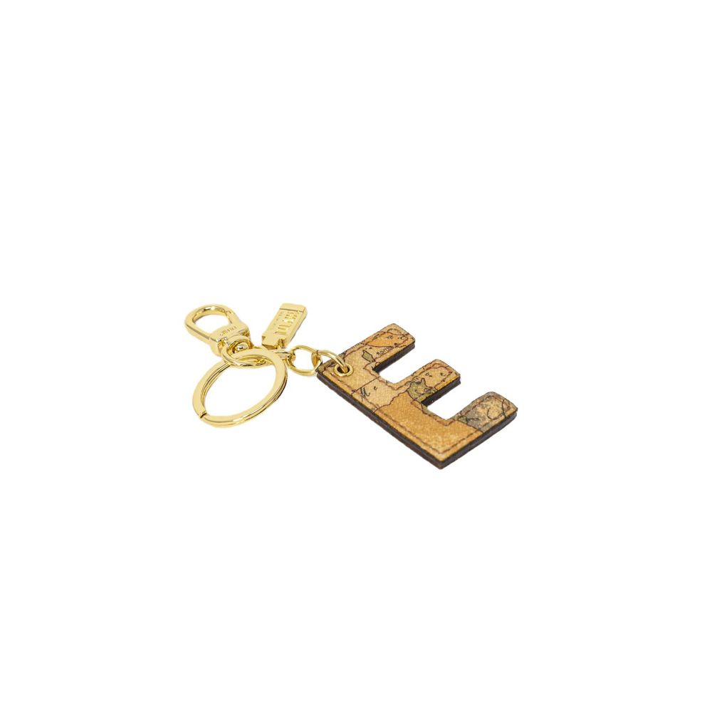 Alviero Martini Prima Classe Beige Leather Keychain | Regal Royce