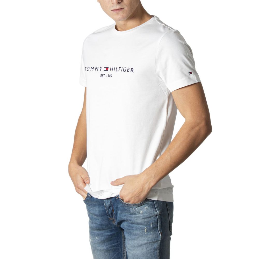Tommy Hilfiger Cream Cotton T-Shirt | Regal Royce