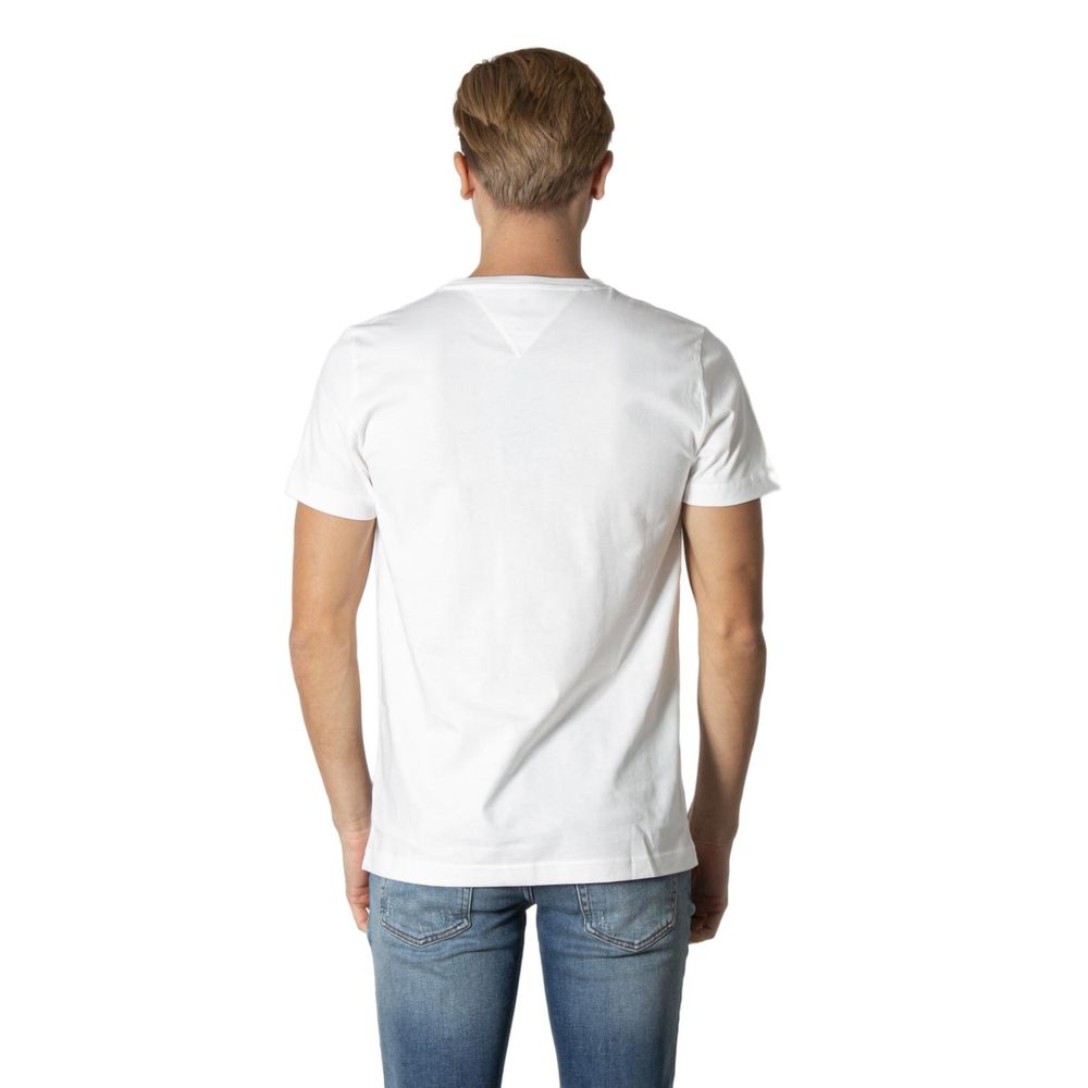 Tommy Hilfiger Cream Cotton T-Shirt | Regal Royce