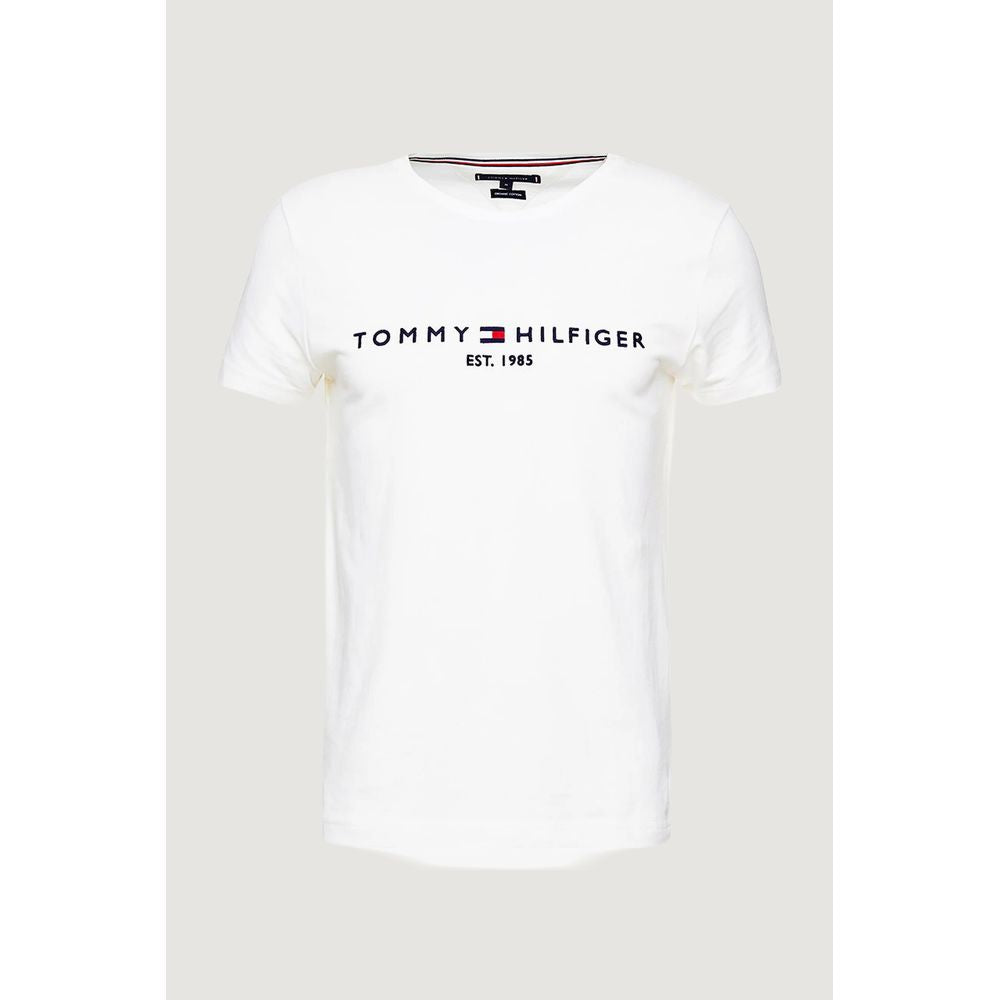 Tommy Hilfiger Cream Cotton T-Shirt | Regal Royce