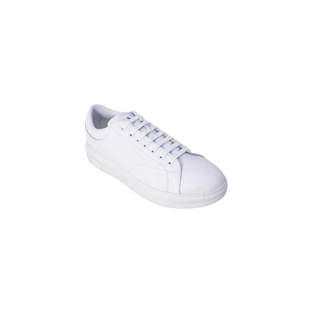 Armani Exchange White Leather Low Top Sneakers | Regal Royce