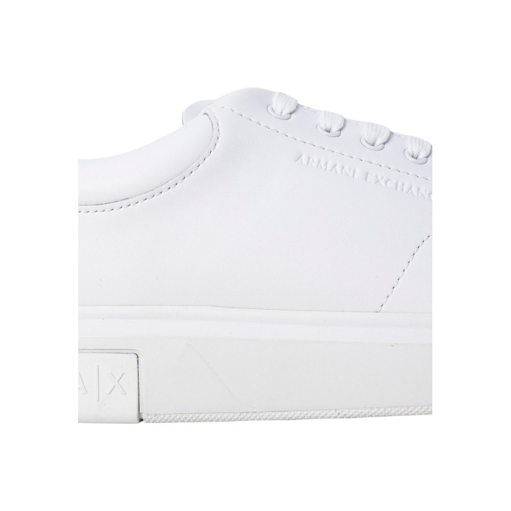 Armani Exchange White Leather Low Top Sneakers | Regal Royce