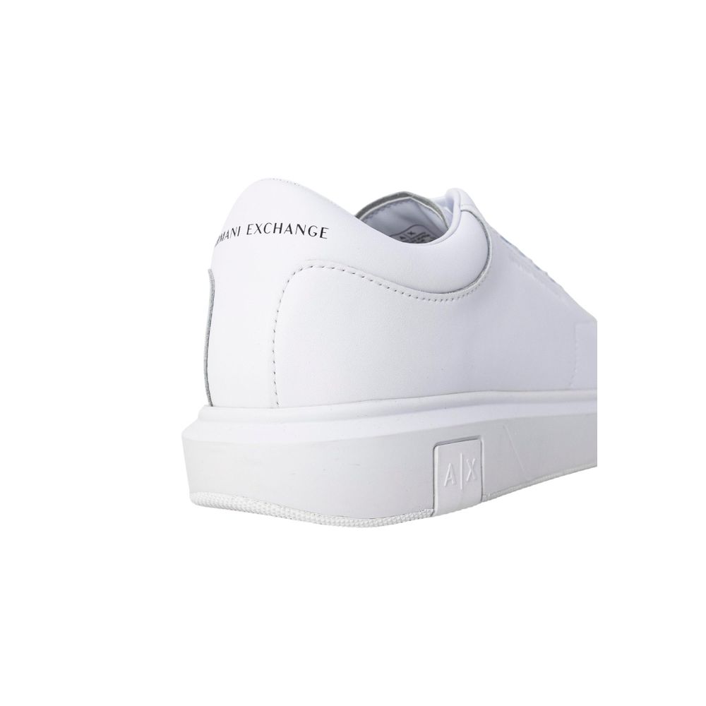 Armani Exchange White Leather Low Top Sneakers | Regal Royce