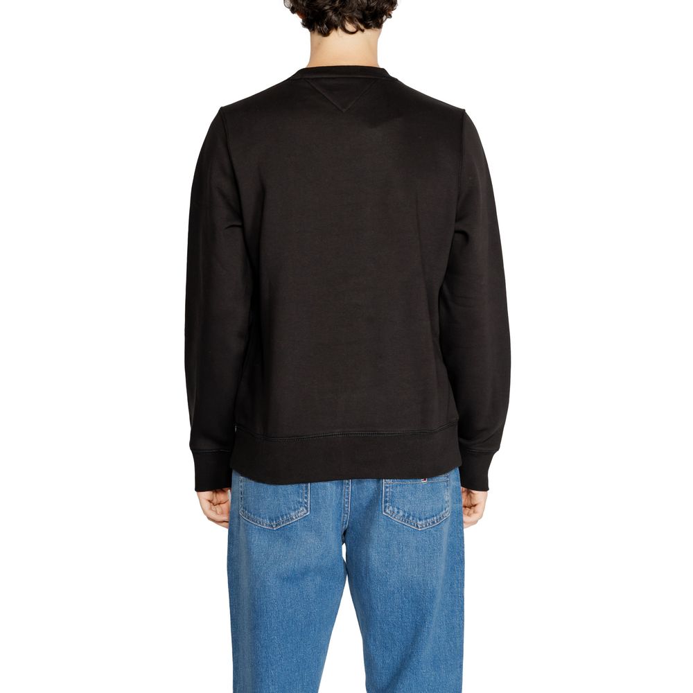 Tommy Hilfiger Jeans Black Cotton Sweatshirt | Regal Royce