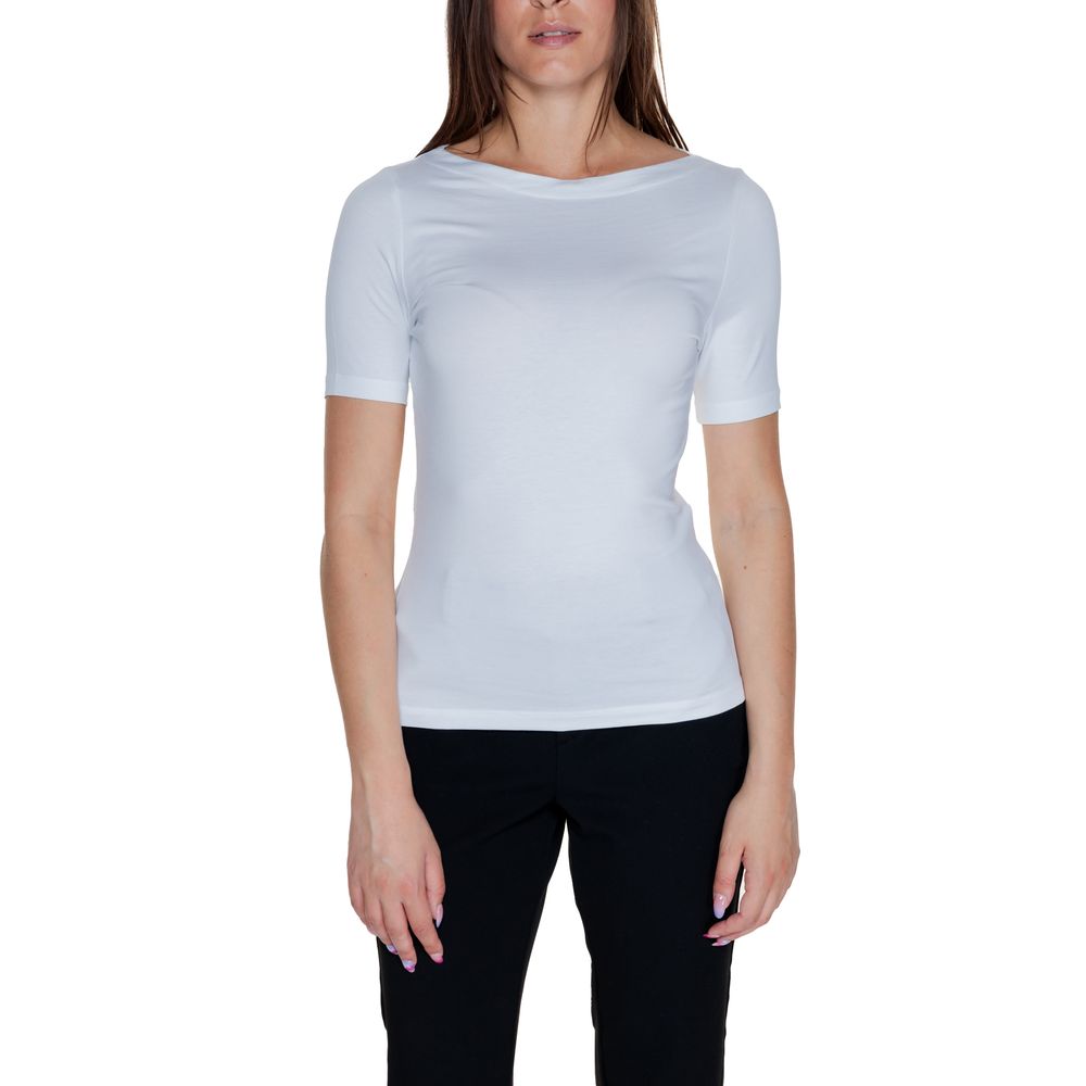 Vero Moda White Viscose T-Shirt | Regal Royce