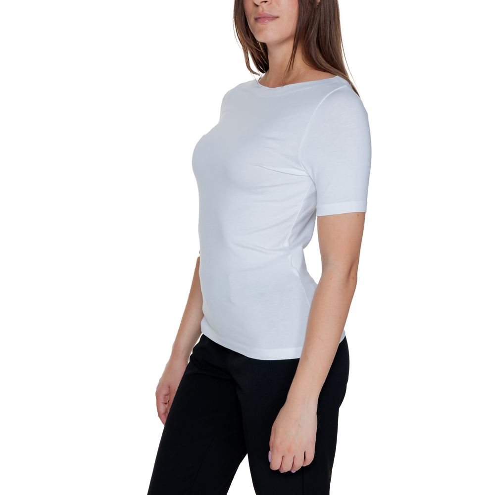 Vero Moda White Viscose T-Shirt | Regal Royce