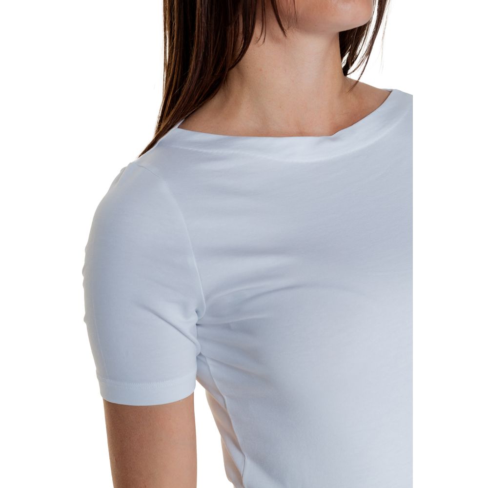 Vero Moda White Viscose T-Shirt | Regal Royce