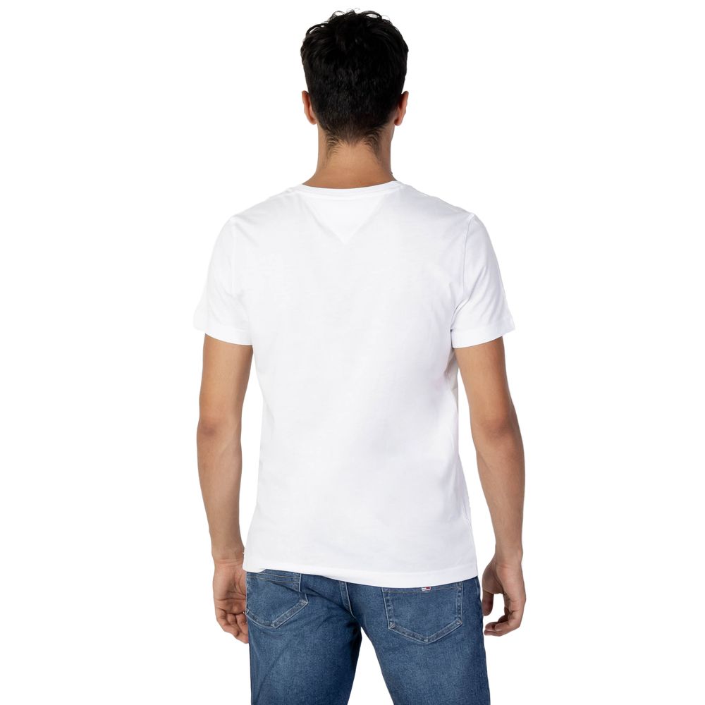 Tommy Hilfiger Jeans White Cotton T-Shirt | Regal Royce