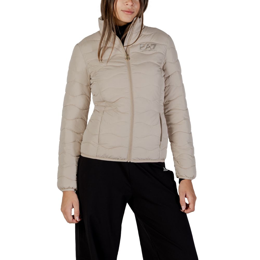 EA7 Emporio Armani Beige Polyester Bomber | Regal Royce