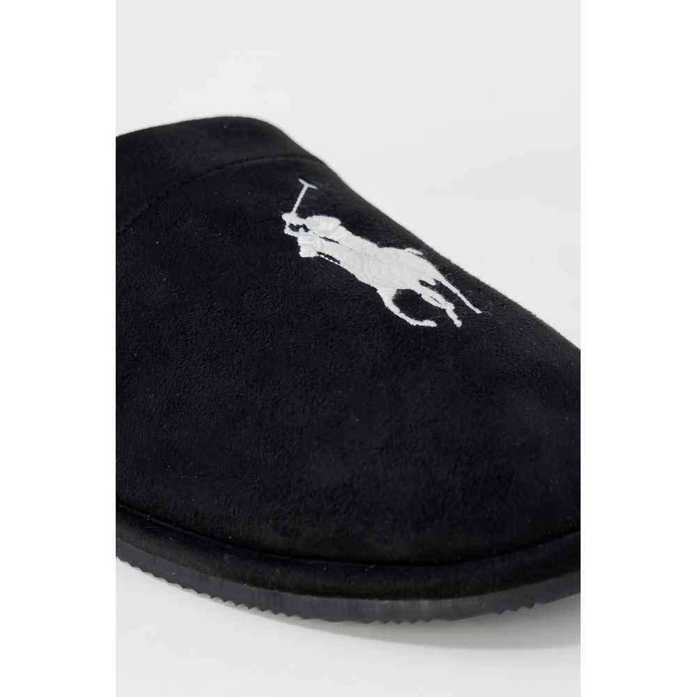 Ralph Lauren Black Polyester Slippers | Regal Royce