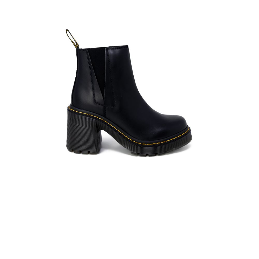 Dr. Martens Black Leather High Heel Pumps | Regal Royce