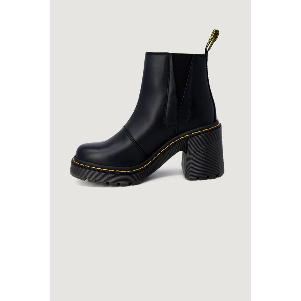 Dr. Martens Black Leather High Heel Pumps | Regal Royce