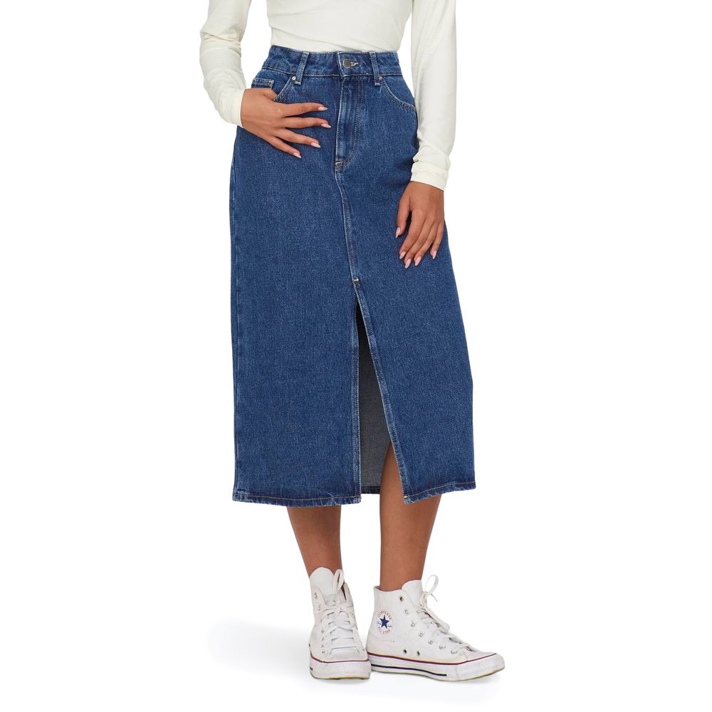 Only Blue Cotton Long Skirt | Regal Royce