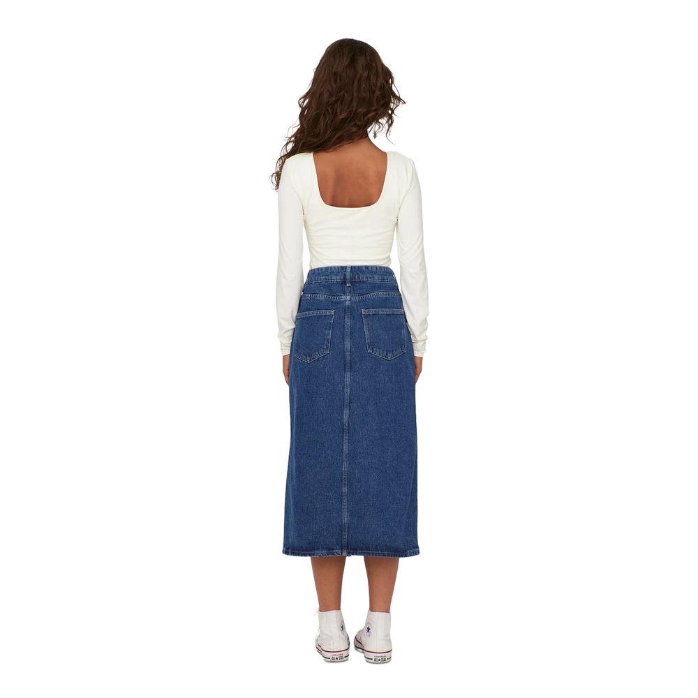 Only Blue Cotton Long Skirt | Regal Royce