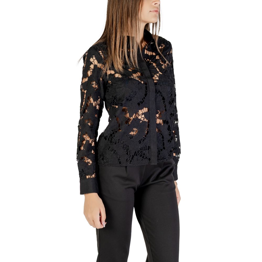 Morgan De Toi Black Polyester Blouse | Regal Royce