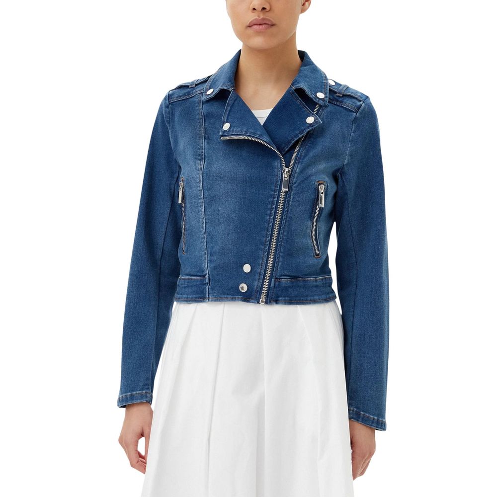 Morgan De Toi Blue Cotton Denim Jacket | Regal Royce