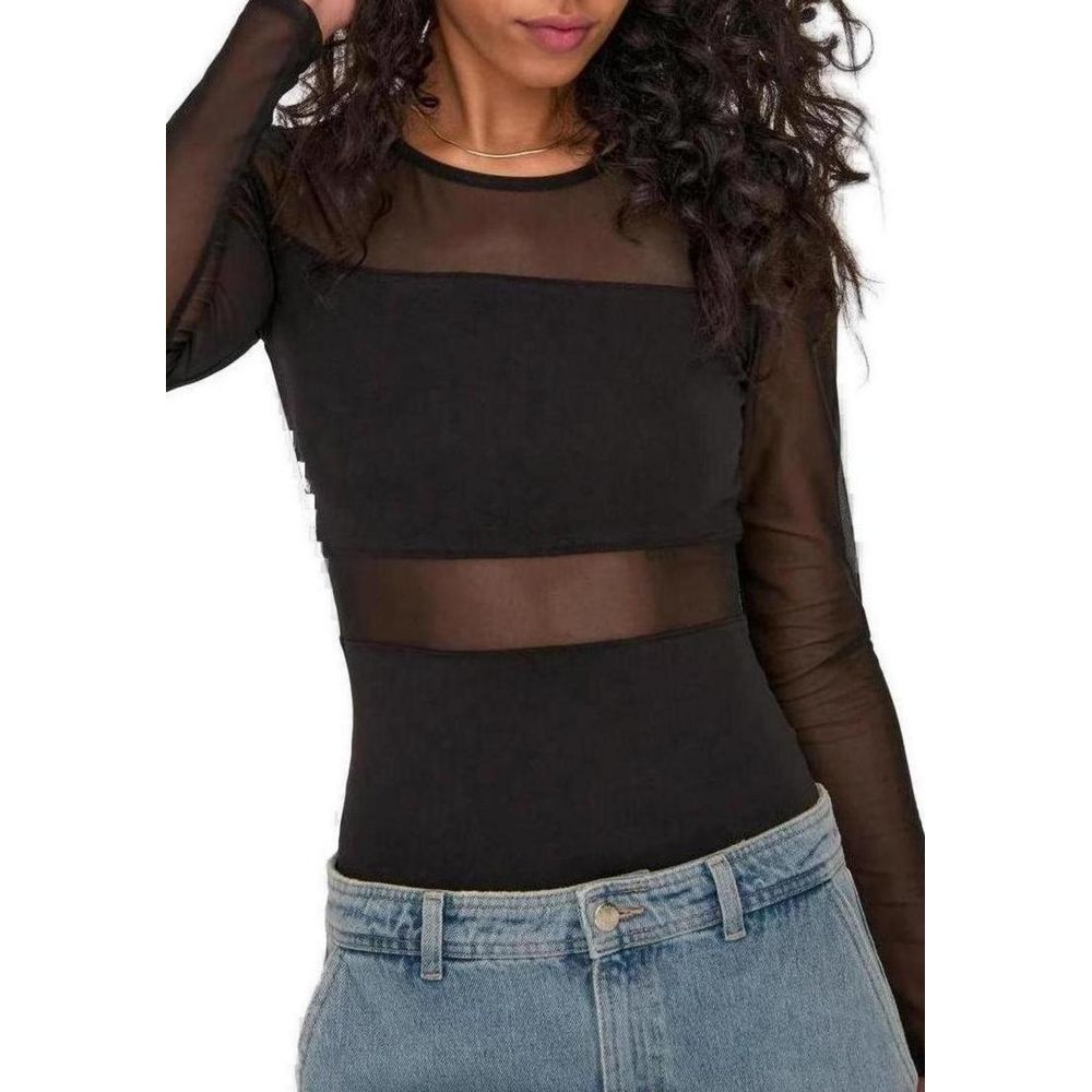 Only Black Cotton Bodysuit | Regal Royce