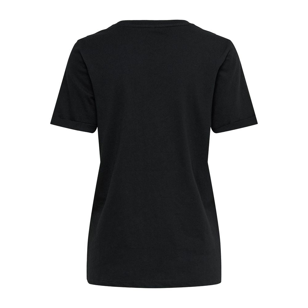 Only Black Cotton T-Shirt | Regal Royce