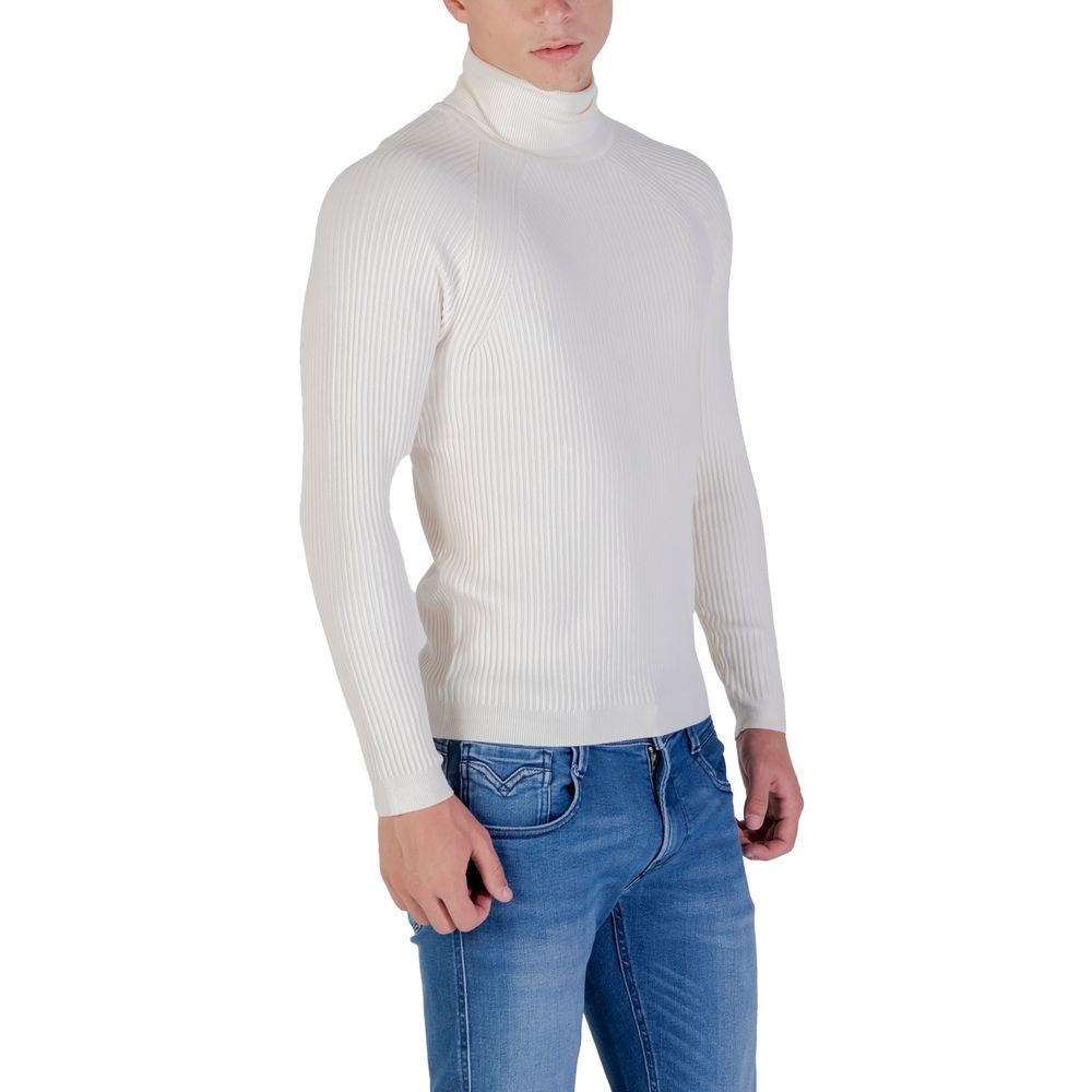 Antony Morato Cream Viscose Turtleneck | Regal Royce
