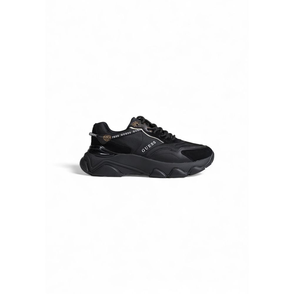 Guess Black Polyethylene Chunky Sneakers | Regal Royce