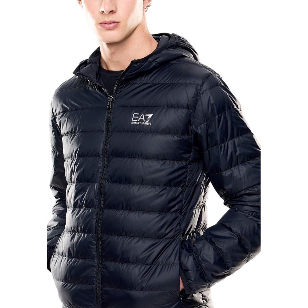 EA7 Emporio Armani Blue Polyamide Shell Jacket | Regal Royce