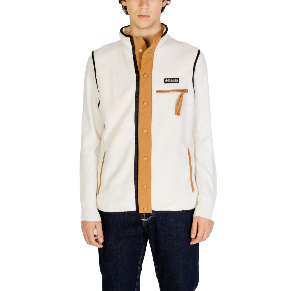 Columbia Cream Polyester Sleveless Jacket | Regal Royce