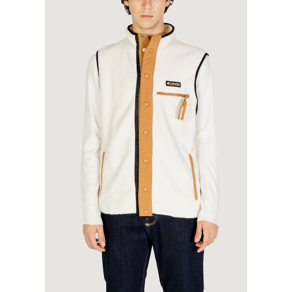 Columbia Cream Polyester Sleveless Jacket | Regal Royce
