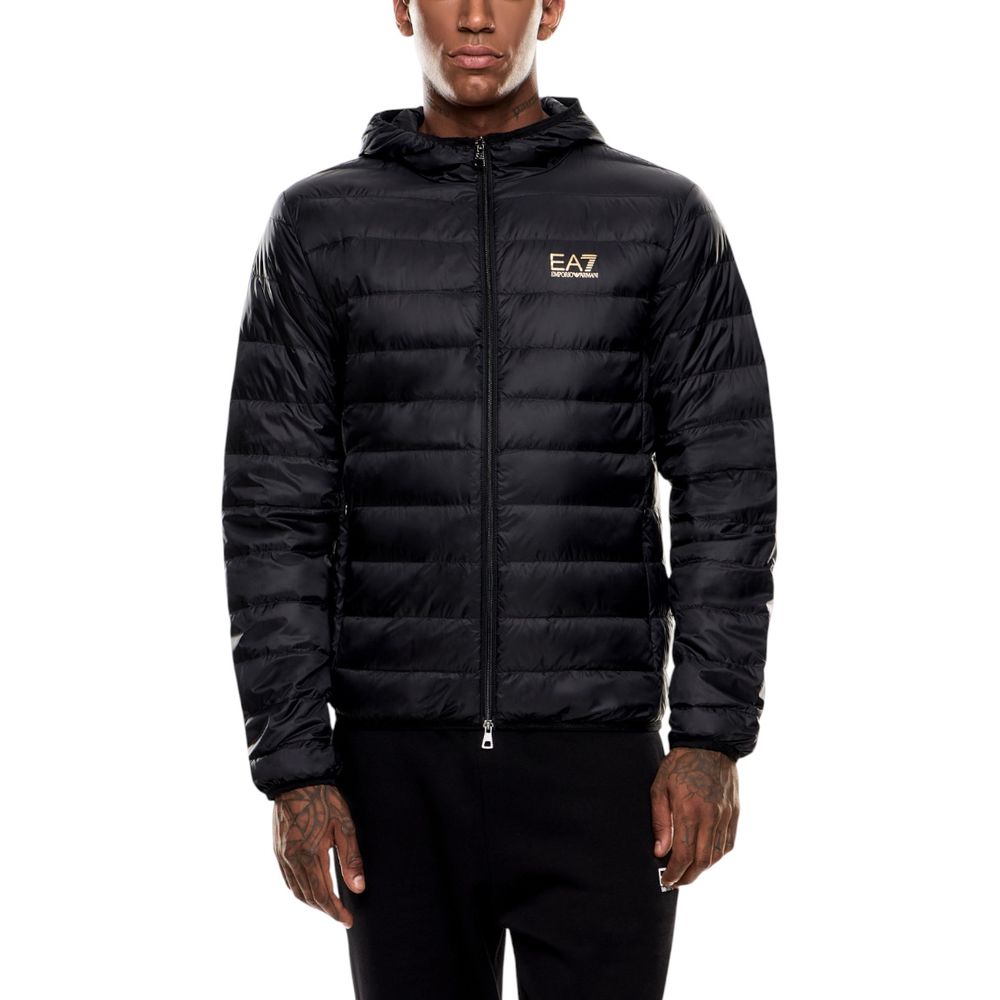 EA7 Emporio Armani Bicolor Polyamide Full-Length Jacket | Regal Royce