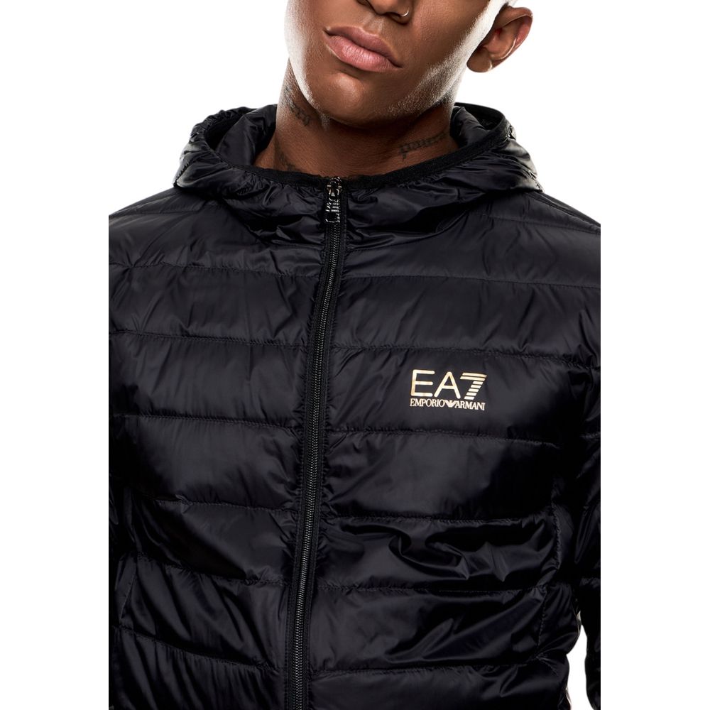EA7 Emporio Armani Bicolor Polyamide Full-Length Jacket | Regal Royce