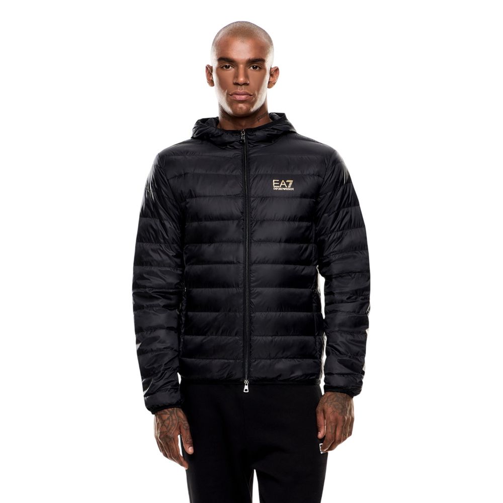 EA7 Emporio Armani Bicolor Polyamide Full-Length Jacket | Regal Royce