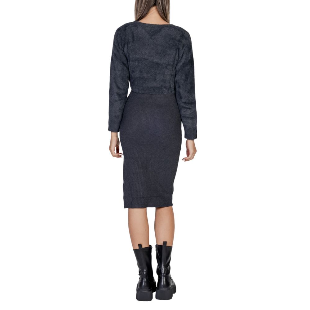 Morgan De Toi Gray Polyamide Midi Dress | Regal Royce