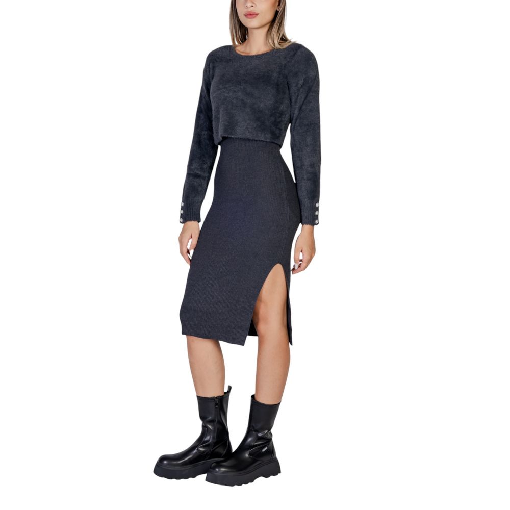 Morgan De Toi Gray Polyamide Midi Dress | Regal Royce
