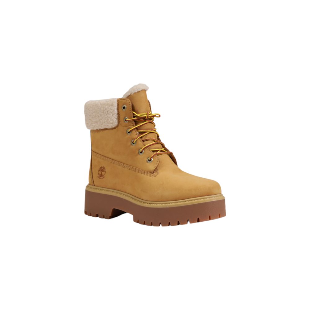 Timberland Beige Recycled Leather Lace-Up Boots | Regal Royce