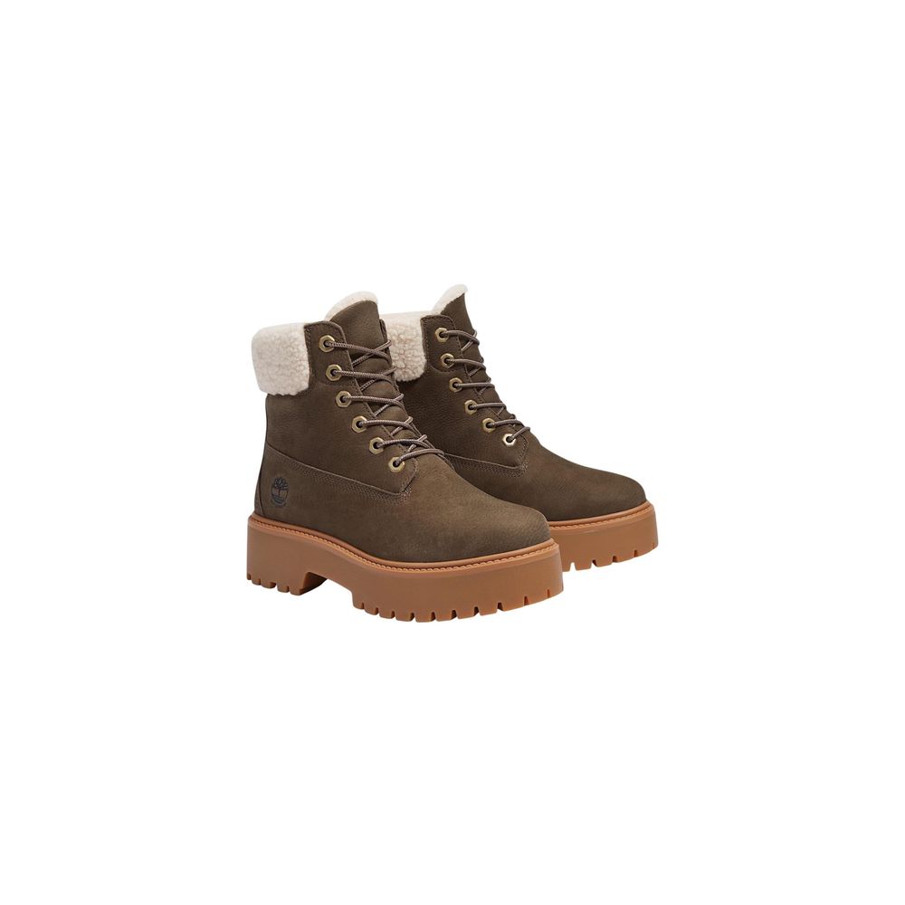 Timberland Brown Recycled Leather Lace-Up Boots | Regal Royce