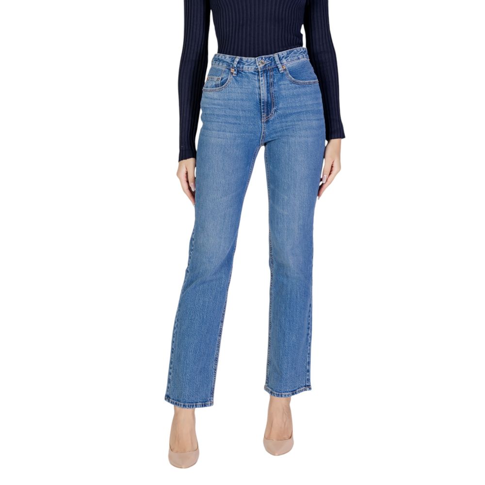 Vero Moda Light Blue Cotton Mom Jeans | Regal Royce