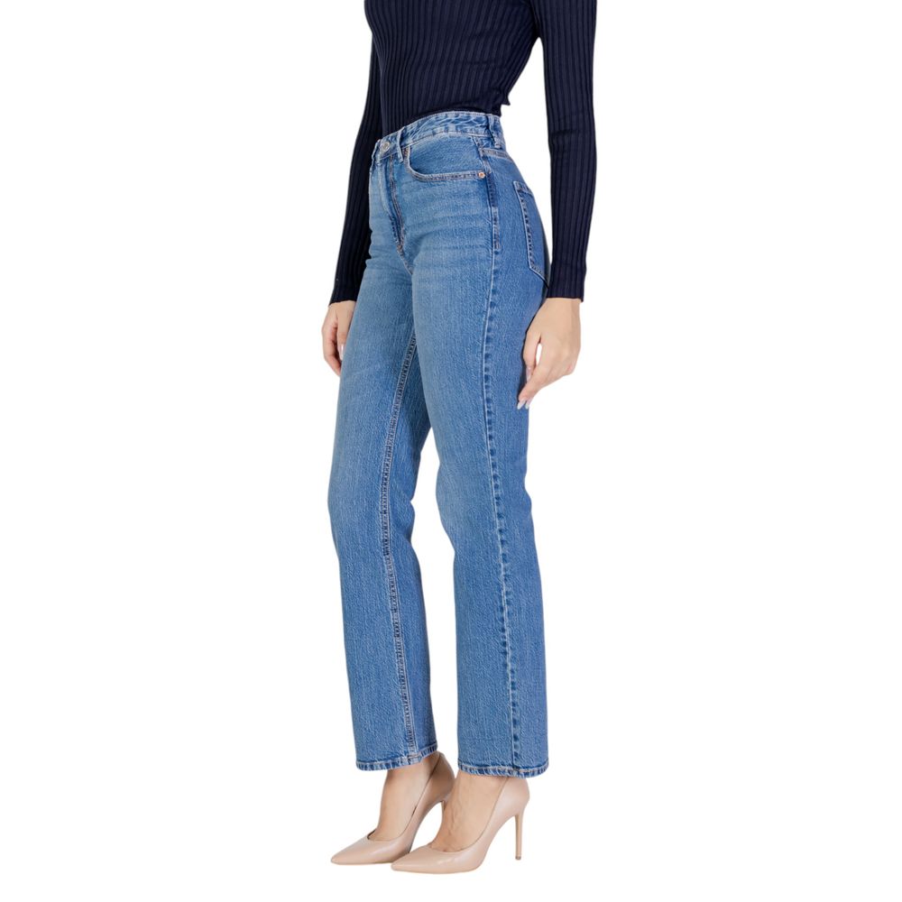 Vero Moda Light Blue Cotton Mom Jeans | Regal Royce