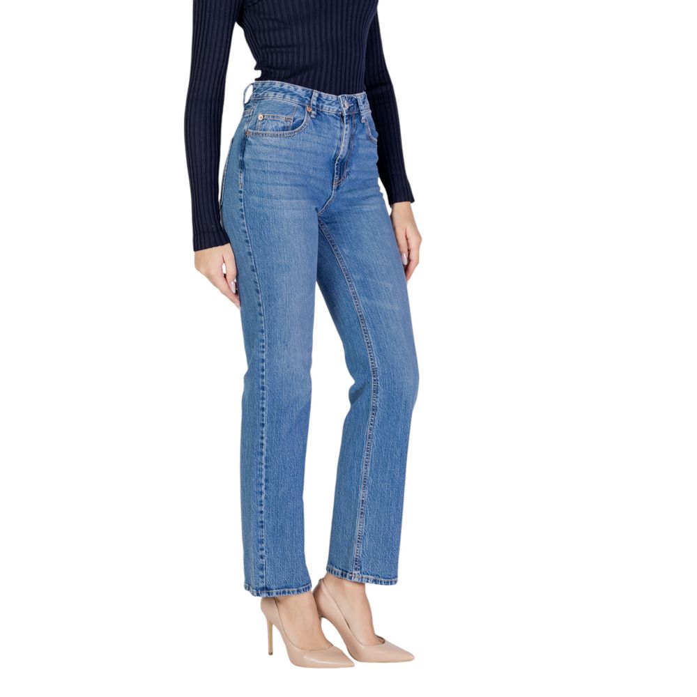 Vero Moda Light Blue Cotton Mom Jeans | Regal Royce