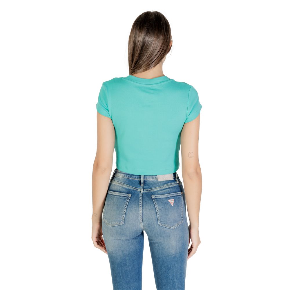 Calvin Klein Jeans Turquoise Cotton T-Shirt | Regal Royce
