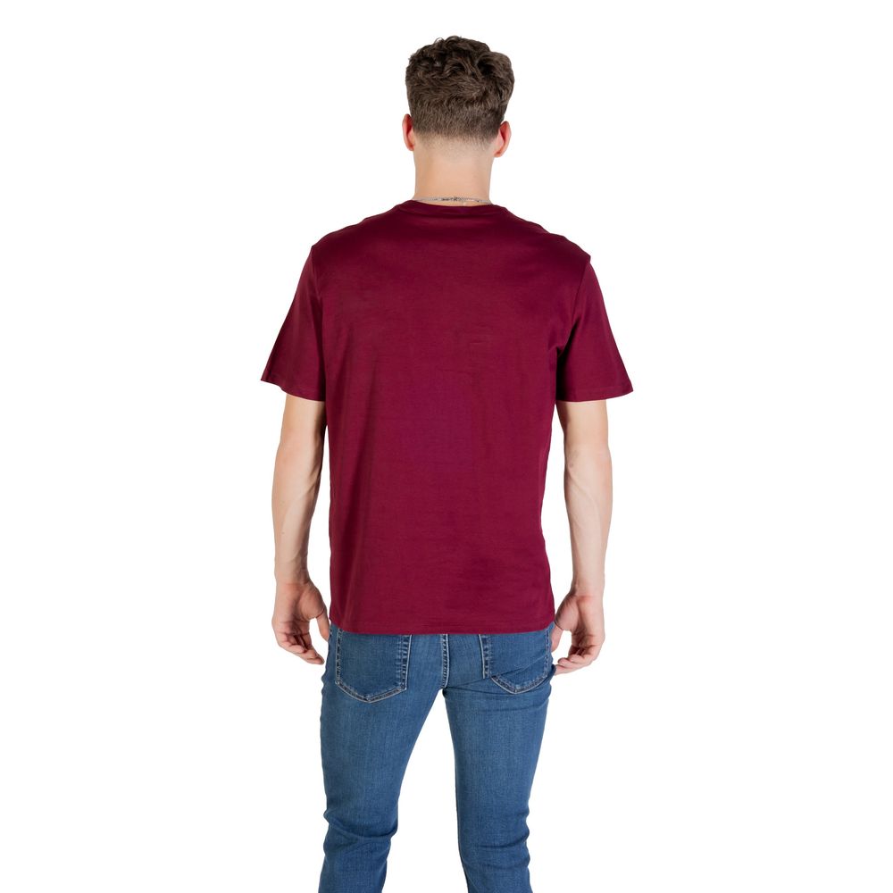 Calvin Klein Jeans Bordeaux Cotton T-Shirt | Regal Royce