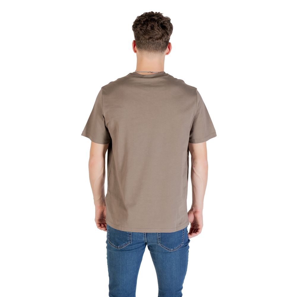 Calvin Klein Jeans Brown Cotton T-Shirt | Regal Royce
