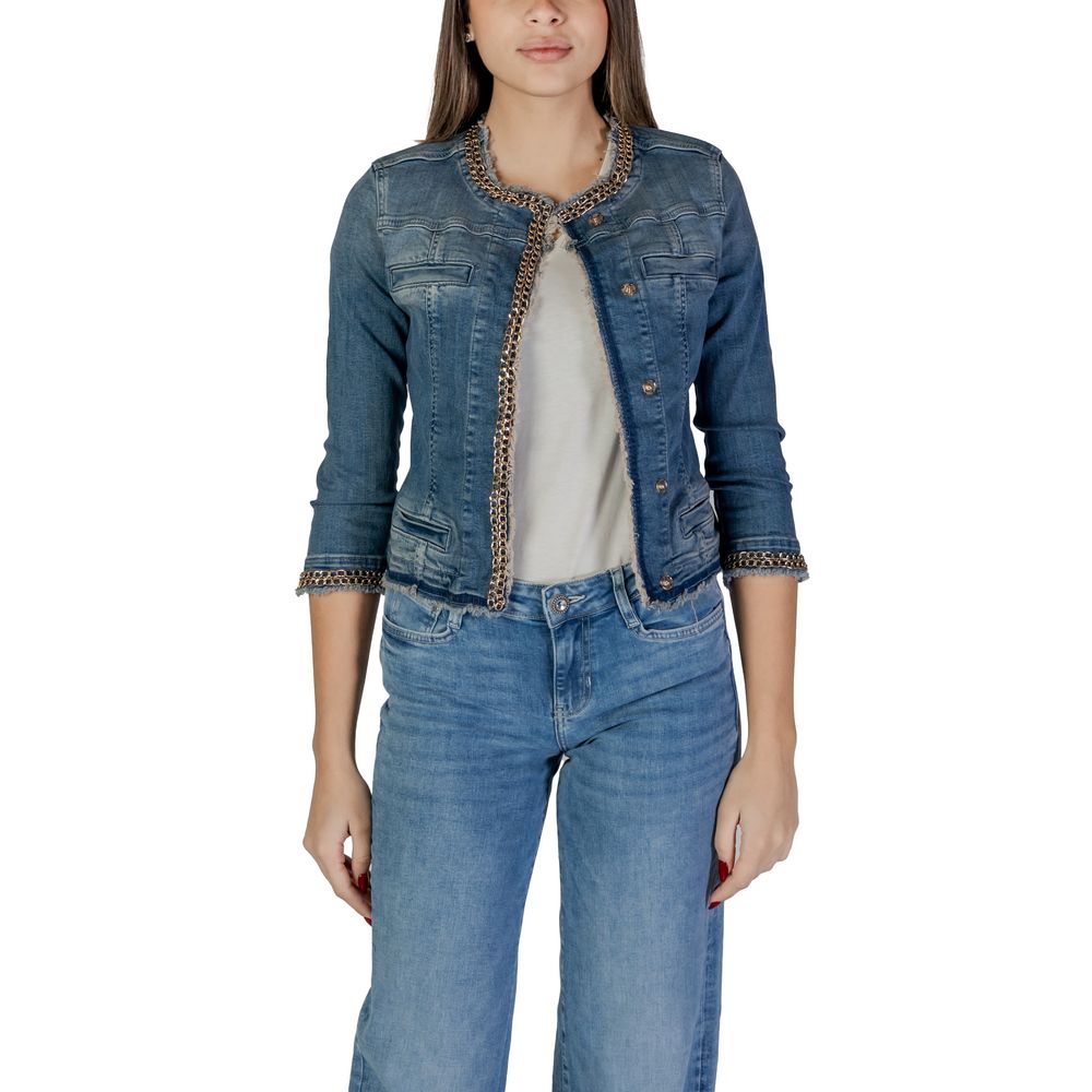 Liu Jo Light Blue Cotton Denim Jacket | Regal Royce