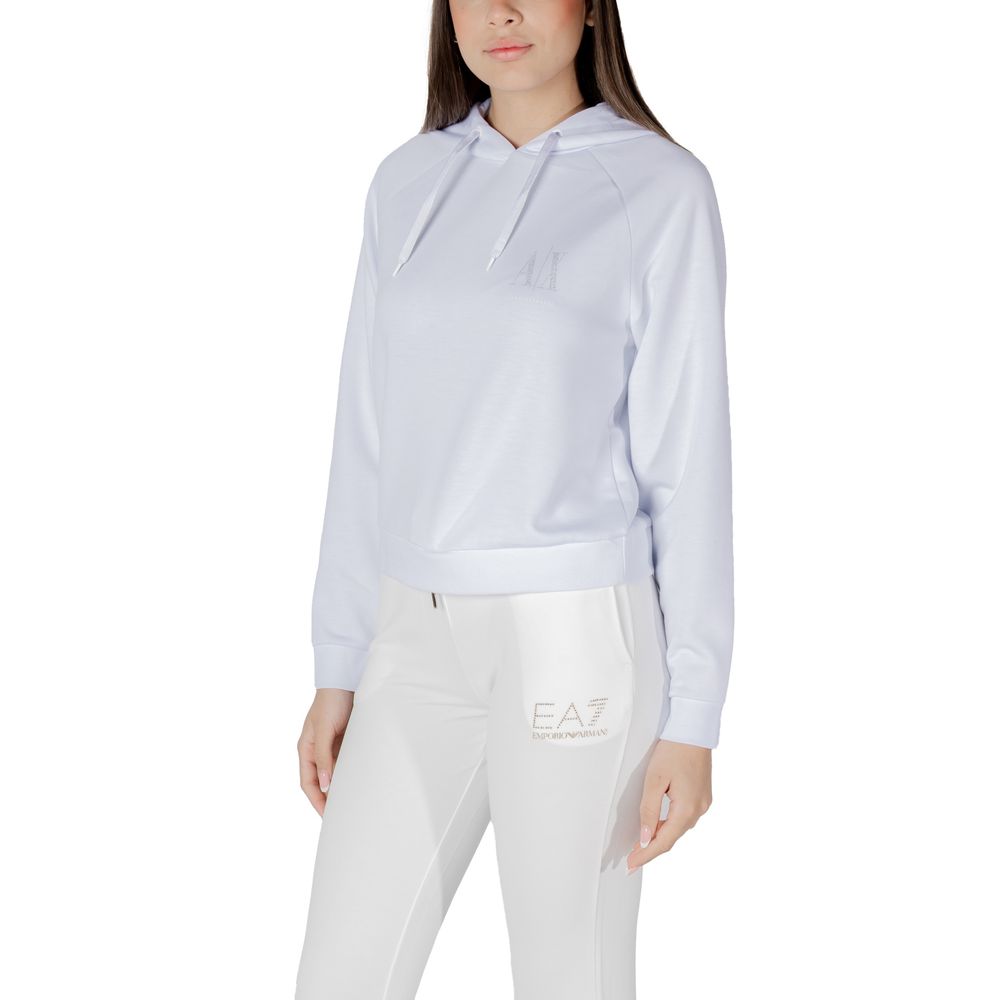 Armani Exchange White Viscose Hoodie | Regal Royce