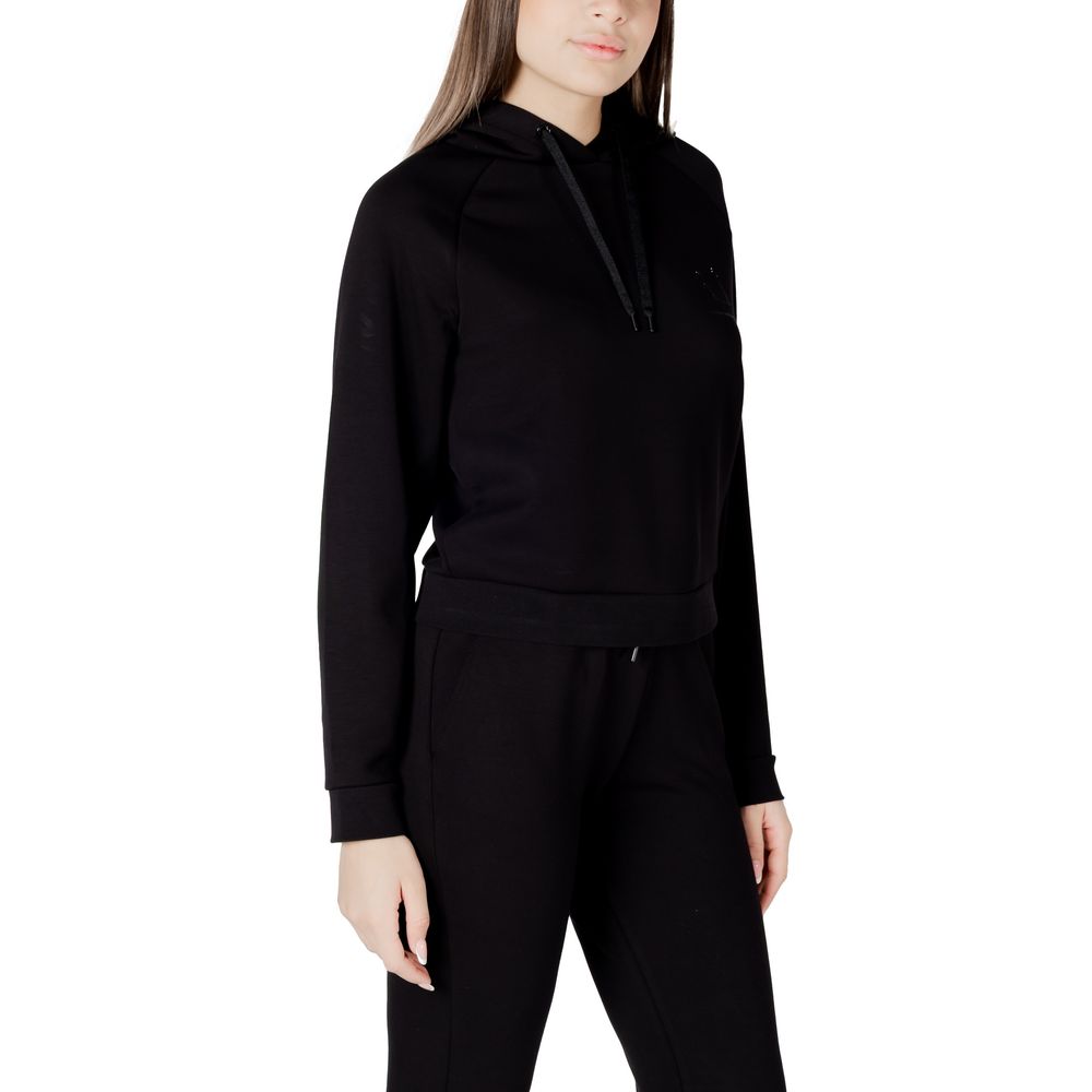 Armani Exchange Black Viscose Hoodie | Regal Royce