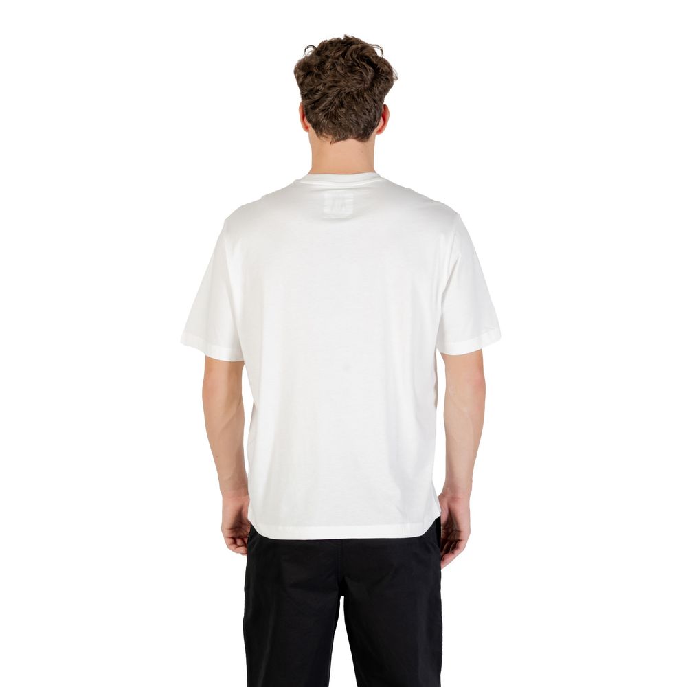 Armani Exchange Cream Cotton T-Shirt | Regal Royce