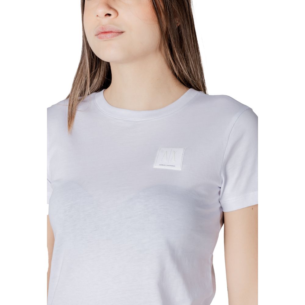 Armani Exchange White Cotton T-Shirt | Regal Royce
