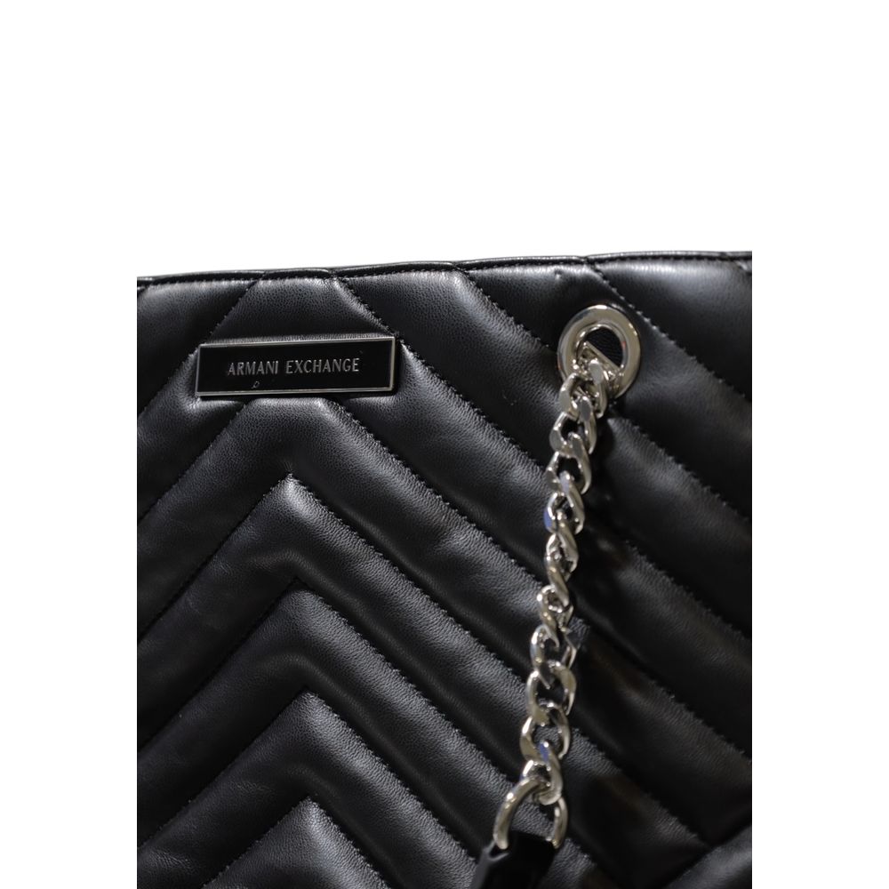 Armani Exchange Black Polyester Handbag | Regal Royce